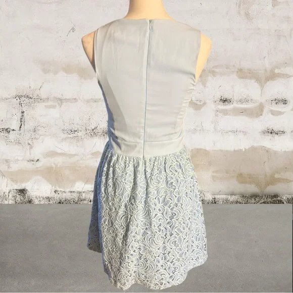 Alya Women's Blue Lace Mini Dress Size Small - Picture 4 of 6